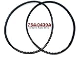 Gavin parts shop （2/Pack 754-0430A 954-0430A 2Stage Snow throwers Auger Belt for MTD Cub Cadet Troy Bilt