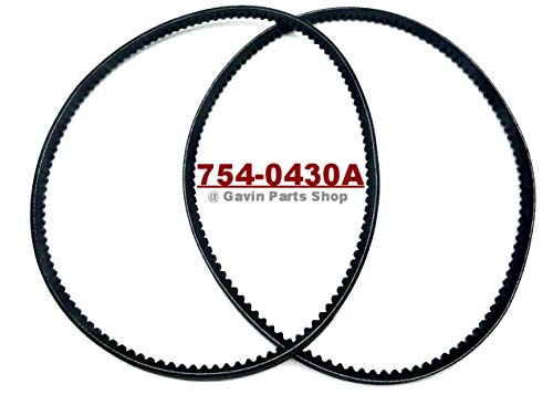 Gavin parts shop （2/Pack 754-0430A 954-0430A 2Stage Snow throwers Auger Belt for MTD Cub Cadet Troy Bilt