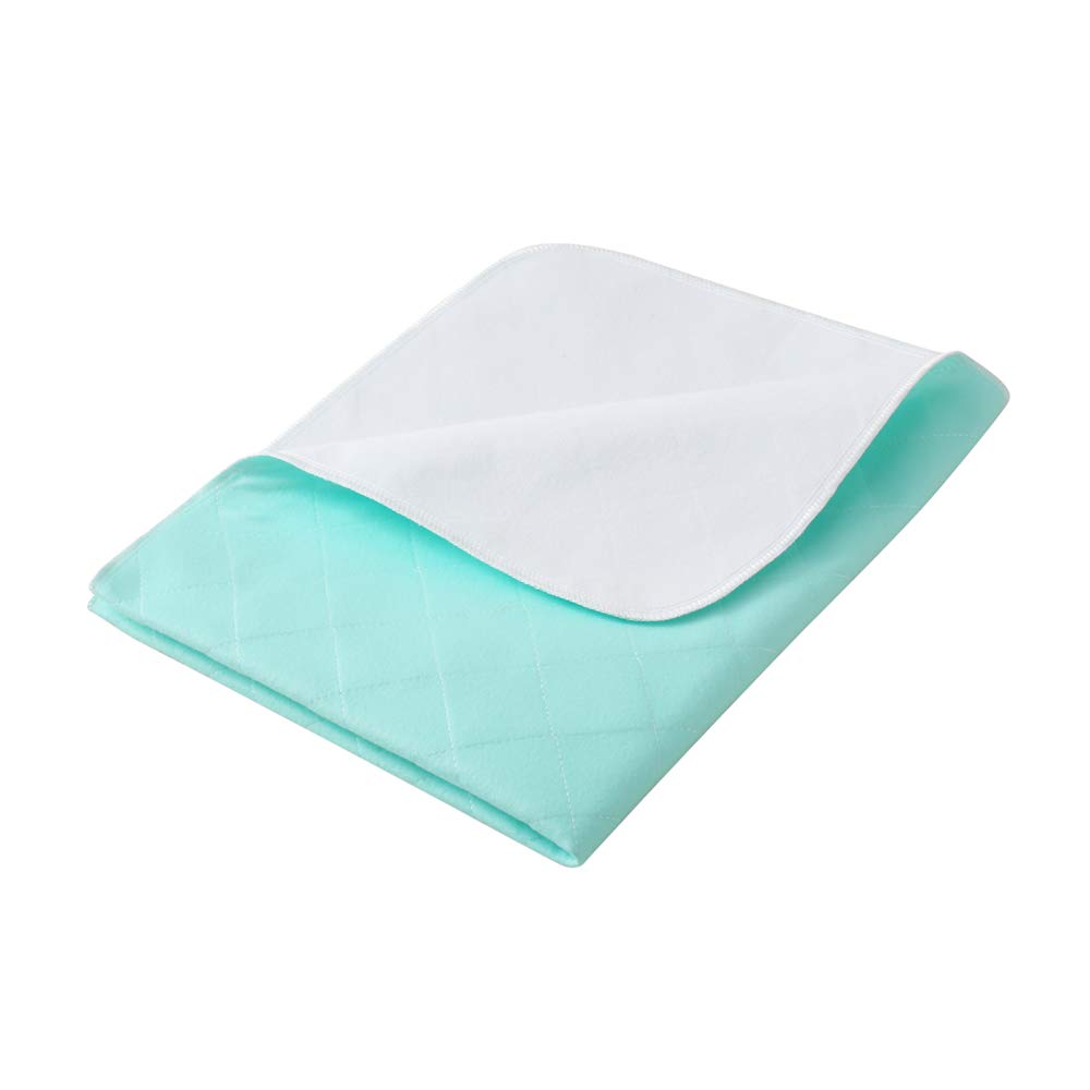 Beedsooth Washable Premium Incontinence Bed Pad for Adults or Children with Bed wetting Super Absorbent Bed Protection Draw Sheets Green - 86×132cm