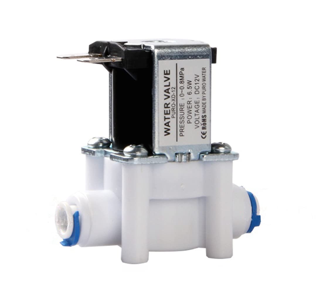 Photo 1 of 1/4" 12V Inlet Water Solenoid Valve N/C Normally Closed Flow Switch for RO Reverse Osmosis Pure System