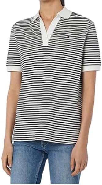 Maglietta Polo Maniche Corte Donna Regular Fit, Multicolore (Mini Stp Desert Sky/ White), S — foto 3 di 4