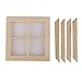 Dollhouse Miniature Wooden 4 Pane Window DIY Accessory