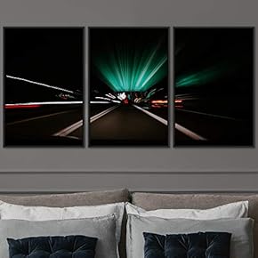 signwin 3 Piece Framed Canvas Wall Art Colorful...