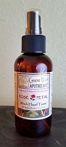 Witch Hazel Toner w/ Willow Bark &amp; Tea Tree - Rose Petal