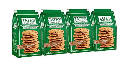 Tate's Bake Shop Thin & Crispy Cookies, Chocolate Chip, 7 Ounce, 4 Count
