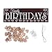 WINOMO Wooden Hanging Reminder Family Birthday Board Plaque Birthday DIY Calendar