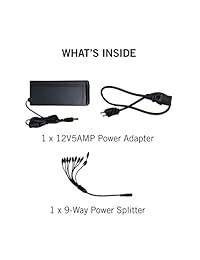 Night Owl Combo DVR Cámara Adaptador de alimentación de seguridad con 9-Way divisor de alimentación