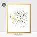 DIGIBUDDHA Paint Splatters Abstract Gold Foil Art Print 8x10