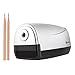Etekcity Electric Pencil Sharpener, Automatic Feed and Dispense (Silver, 10 pencils included) (white)