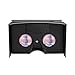 VeeR VR Cardboard 3D Virtual Reality Headsets for 360 Videos & Movies Compatible with Android, iOS & Windows Smartphones Within 3.5-6 inches (Black) - Inspired by Google Cardboard
