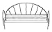 G & F Products 10046 Garden Miniature Metal Bench, Silver, 5.5 in L x 1 in D x 2.5 in T