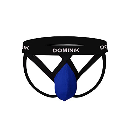Dominik Jock Straps Thong Underwear, 10 Colors, Mens (M, Princess Blue)