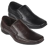 Daxx Mens Square Toe Slip-on Loafers