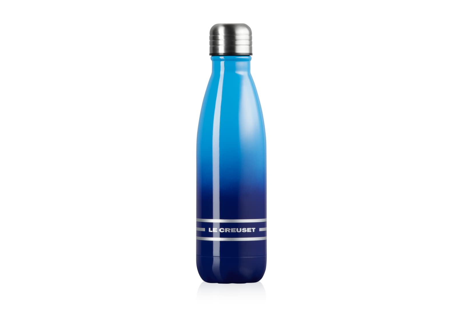 LE CREUSET SS Hydration Bottle 500ml Azure Blue -Cylinder