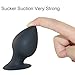 Silica Gel Fetish Plug Anal Butt Personal Massager,4 Size Black (XL)