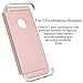 IPhone 6s Case,iPhone 6 Case,by Ailun,3 in 1 Design,Premium Solid PC Back,Ultra-Slim&Lightweight,Slip-Proof Matte Coating,Shock-Absorption&Anti-Scratch,Fingerprint&Oil Stain Cover[Rose GOLD]