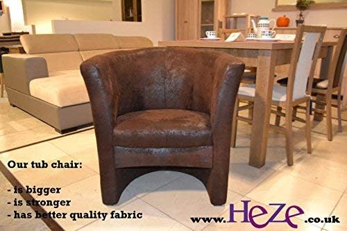 Heze Stylish and elegant tub chair York, lovely vintage style, PlayStation chair
