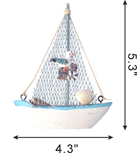 Wooden Nautical Lighthouse Anchor Wall Hanging Ornament, Beach Wooden Boat Ship Steering Wheel Wall Decor, Nautical Life…