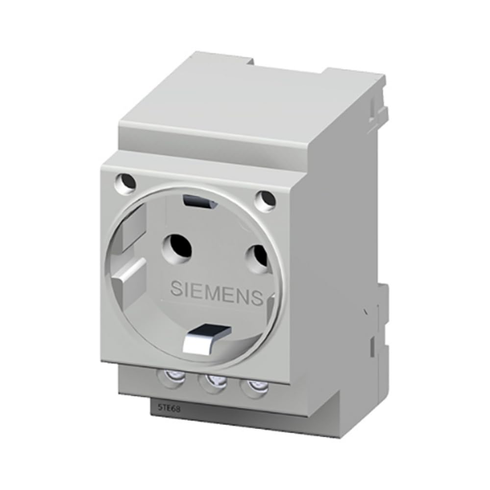 Siemens 5TE6800 SCHUKO Socket 16A According to DIN VDE 0620 for Install. in DISTRIB. Boards, White