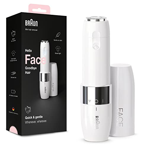 Rasoir Visage Électrique Pour Femme Face Mini FS1000 Blanc, Rapide Et Doux, Pour Les Lèvres Supérieures, Menton Et Joues, Pour Une Application Du Maquillage Plus Facile, Portable