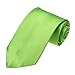 DAN SMITH Silk Blend Tie For Men Wrinkle-Free Green Neckties Engagement Historical & Period DAA3E01U Solid Lawn Green
