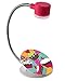 Extra-Bright Compact 2 LED Book Reading Light Lamp - Soft Padded Sturdy Clamp – Flexible Metal Neck - Bed, Office Desk, Travel, Camping, Portable Emergency Flashlight – White, Red-Cupcake Design