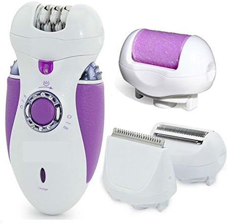 Colyn C1 4-in-1 Cordless Rechargeable Hair Removal Kits，Electric Epilator, Lady Shaver, Hair Clipper for Exfoliates Dead Skin and Callus Remover for Women or Men