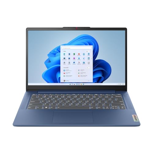 Lenovo IdeaPad Slim 3 Gen 8 | 14 inch FHD Laptop | Intel N100 | Integrated UHD Graphics | 4 GB RAM | 128 GB UFS 3.1 | Wi-Fi 6 | USB-C | Windows 11 Home | Office Trial | Abyss Blue