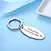 Udobuy Stainless Steel Daddy Father's Gift Keychain - Remember I Love You Dad Keychain Personalised Dad Daddy Gift Present Keychain Christmas Gift