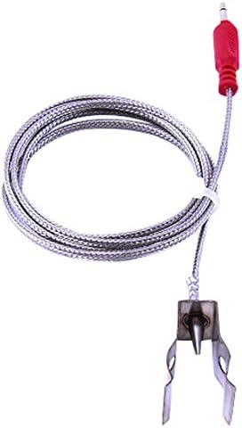 BBQube Fast Response Grill Temperature Probe - Air 2, Round tip w/Clip for iGrill & ThermoPro