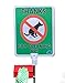 No Poop Dog Signs Poop Bag Dispenser | Stop Dogs from Pooping On Your Lawn | Sign Reads: Thanks For Cleaning Up | Protect Property | No Poo | No Pooper Scooper | (Thanks For Cleaning Up)