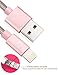 Lightning Cable OTISA 3Pack 5Ft Nylon Braided iPhone Cable with Ultra-compact Connector Charging Cord Charger for iPhone 7/7 Plus/6s/6s Plus/6/6 Plus/5s/55se, iPad,iPod Compatible with iOS10(Pink)