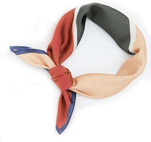 The Genie Color Block Square Scarf (Light pink )