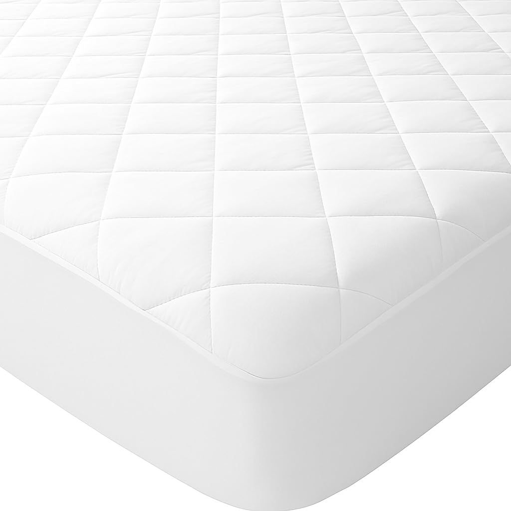 HIGH LIVING Quilted Mattress Protector, Hypoallergenic Extra Deep Fitted Mattress Cover 30 cm (137cmx190cm) Double