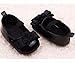 voberry Toddler Baby Girl's Princess Walking Mary Jane Crib Shoes Ballet Flats (6~12 Month, Black)