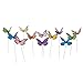Butterfly Garden Ornaments & Patio Stakes Butterflies Plant Picks 12 Pcs Set
