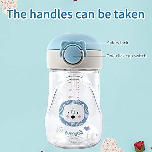 Bunnytoo Baby Sippy Cup with Weighted Straw,Transition Bottle for 1