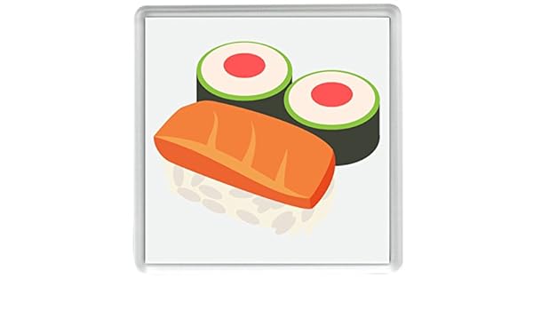 IamEngland Sushi Emoji 58mm x 58mm Nevera imán/Sushi Emoji 58mm x ...