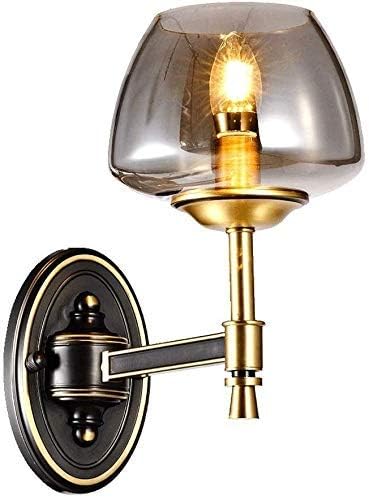 Luz de pared posmoderna Gris humo Cobre completo Fondo de TV Aplique de