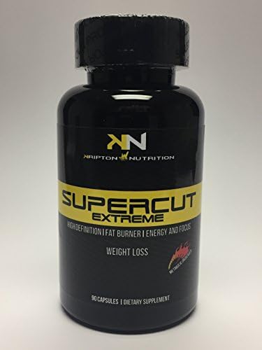 Kripton Nutrition Supercut Extreme, 90 Capsules, High Definition, Fat Burner, Energy &amp; Focus, Weight Loss