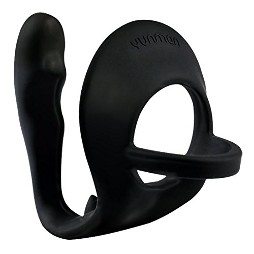 FST Erection Enhancing Cock Ring and Anal Plug Combo, Male Anal Silicone Sex Toy, Stimulate Prostate Achieve Incredible Orgasms, Black