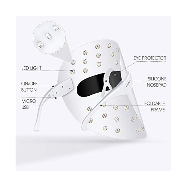 Hangsun Light Therapy Mask Acne Treatment Unlimited Sessions for Face Skin Care FT330-2 in 1 Works for 10 Mins Daily…