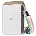 Fintie Protective Clear Case for Fujifilm Instax Share SP-2 Smart Phone Printer - Crystal Hard Cover with Removable Rainbow Shoulder Strap