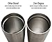 Zero Degree Stainless Steel Tumbler with Lid, Double Wall Vacuum Insulated Travel Mug for Hot and Cold Drink (20oz Black)