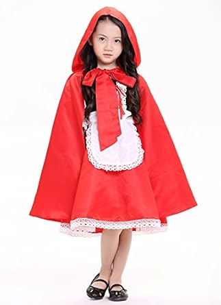 Amazon ハロウィン 子供衣装 女の子 赤ずきん風 マント 赤ずきん