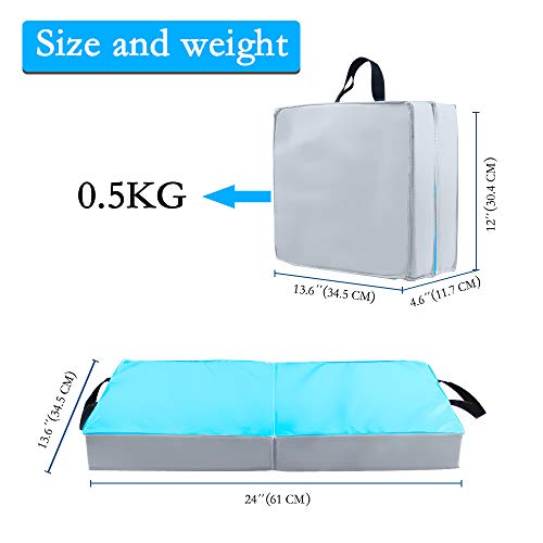 MBQMBSS Knee Pad 24" x 13.5" Kneeling Pad Waterproof Yoga Knee Pads