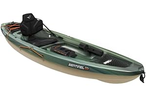 Pelican Sentinel 100X - Angler Sit on top Fishing Kayak - Forest Mist - Lightweight