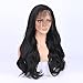 FUHSI Kanekalon Futura Fiber 13×6 Inch Lace Real Natural For Women–Soft&Smooth, Body Wave Lace Front Wig,Elastic Straps,Comfortable & Adjustable For Perfect Fit –2# Blonde 250D 22