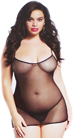Rockalicious Mesh Chemise With Strappy Back Detail