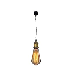 STGLIGHTING J-Type Track Pendant Light Black Weave
